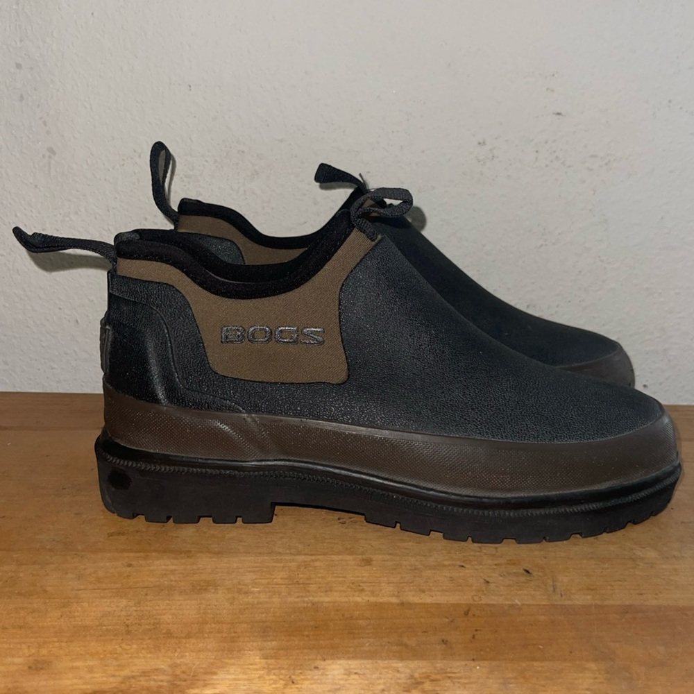 BOGS Tillamook Bay Romeo Men Size 7 Waterproof Rubber Work Shoes/Ankle Boots